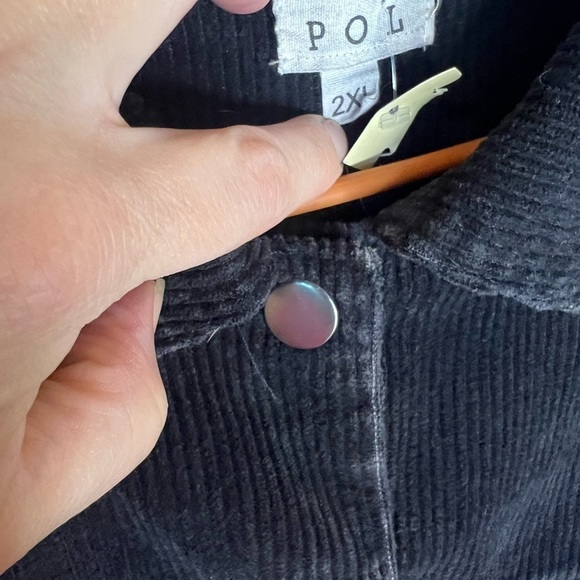 155. NEW POL Black Coduroy Jacket 2X 100% cotton - Picture 5 of 8